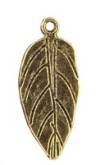 Металлическая подвеска Лист, цвет Античная бронза