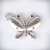 Металлическая подвеска Веселая бабочка, цвет Античное серебро