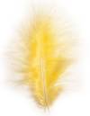 Перья декоративные, 10-15 см, цвет Желтый