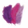 Набор декоративных перьев,цвет пурпурный/розовый/лиловый