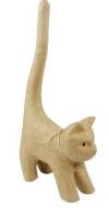 Фигурка Decopatch из папье-маше объемная мини Кошка хвост вверх
