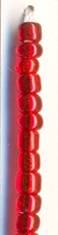 Бисер Астра, 20г, цвет Бордовый прозр., серебристый центр, кругл.отверстие