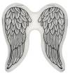 Резиновый штамп 5,8х5,8см Ангельские крылья