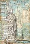   Stamperia 4 Sir Vagabond Aviator Statue of Liberty