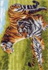 Рисунок на канве 37х49см Бенгальские тигры