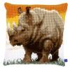 Набор для вышивания подушки Африканский носорог
