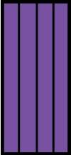 Бумага для квиллинга, 3мм, цвет Темно-фиолетовый