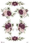 Пленка с изображением для трансфера и вживления ProArt, 21х29,7см, Пурпурные розы