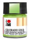 Краска акриловая металлик Colorado Gold, 50мл, цвет Светло-зеленый