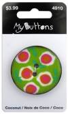  My Buttons - Coconut, 1 ., 34 , 2 ., Lime Flowers