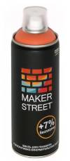 Эмаль аэрозольная для декора и граффити Makerstreet, 400мл, цвет Оранжевый