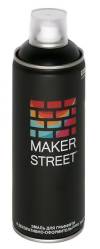 Эмаль аэрозольная для декора и граффити Makerstreet, 400мл, цвет Черный матовый