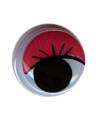 Глаза круглые с бегающими зрачками, 10мм, 10шт., цвет Красный