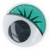 Глаза круглые с бегающими зрачками, 12 мм, 50шт. цвет Зеленый