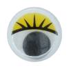 Глаза круглые с бегающими зрачками, 10 мм, 50шт. цвет Желтый
