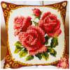 Набор для вышивания подушки Алые розы