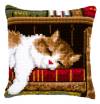 Набор для вышивания подушки Спящий кот