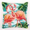Набор для вышивания подушки Фламинго