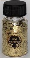 Блестки Glitter Powder, 45мл, цвет Золото