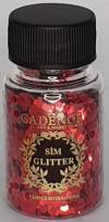 Блестки Glitter Powder, 45мл, цвет Красный