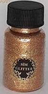 Блестки Glitter Powder, 45мл, цвет Медь