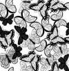 Текстурный лист, 9х9см, Бабочки
