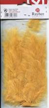 Перья декоративные, 10-15 см, цвет Кукурузный
