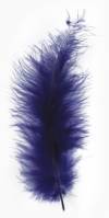 Перья декоративные, 10-15 см, цвет Темный синий