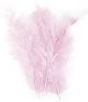 Перья декоративные, 10-15 см, цвет Бледно-розовый