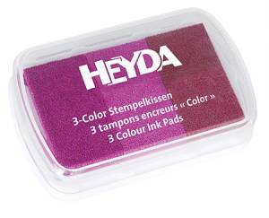 Штемпельная подушечка Inc Pads 3 Colour (масляная основа), цвет Розовые тона