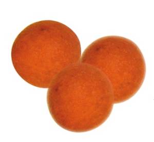 Бусины из войлока, 1 см, 15шт., цвет Оранжевый