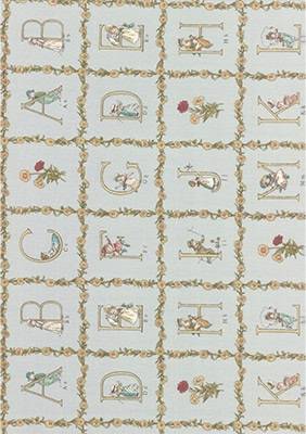 Ткань для пэчворка, панель, 60х110см, серия Kate Greenaway