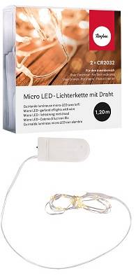 Гирлянда миниатюрная светодиодна, 10 LED ламп
