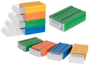 Модульный контейнер для мелочей, пластик, цвет Зеленый