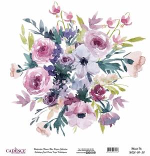   Watercolor Flower Cadence 3030,  