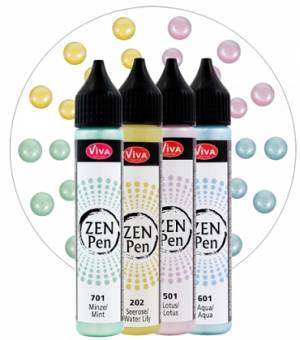 Набор красок Zen Pen для создания жемчужин, 4 шт.