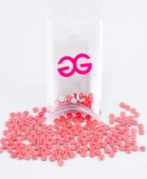    Neon Pink Cabochons, 4, 72.,   
