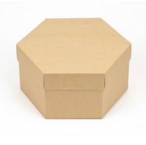 Заготовка из картона, коробочка шестиугольная, 9,5х4см