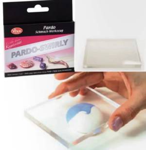 Доска акриловая для пластики Viva-Pardo-Swirly, 10,5х7,8х1 см
