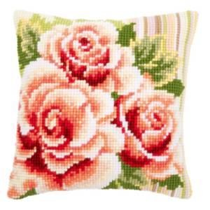Набор для вышивания подушки Розовые розы I