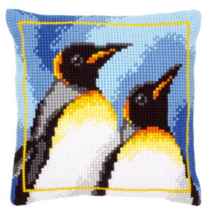 Набор для вышивания подушки Королевские пингвины