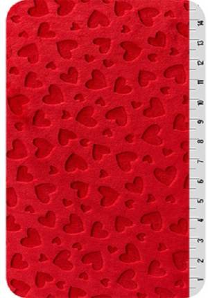 , 4848 , Embossed Heart,  Scarlet
