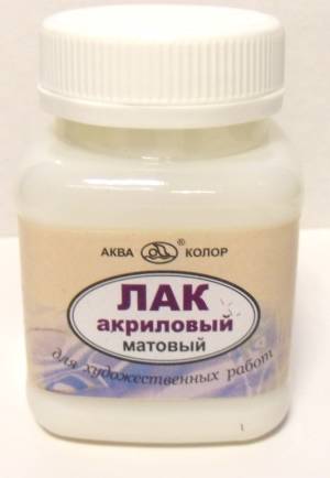 Лак акриловый матовый, 80 мл: - интернет-магазин рукоделия Тетушка.Ру