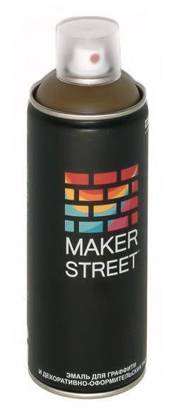 Эмаль аэрозольная для декора и граффити Makerstreet, 400мл, цвет Серо-бежевый